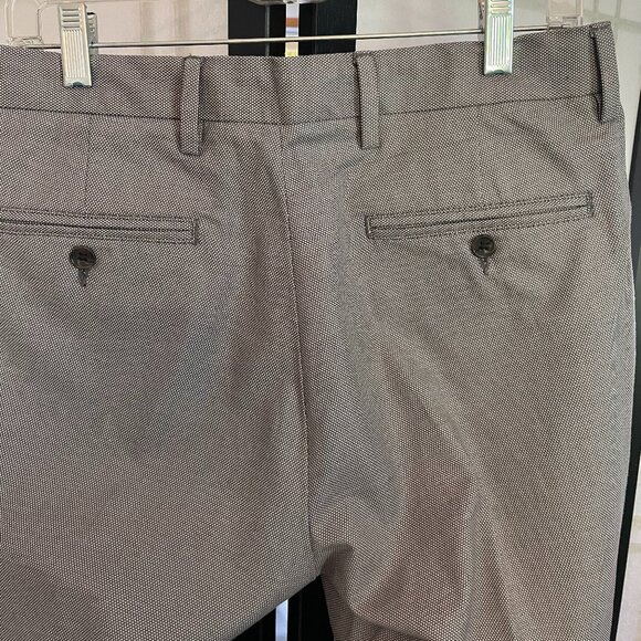 Nordstrom Men's Shop Athletic Fit Non-Iron Dress Pants Waist 31" x Length 29" - Picture 8 of 9